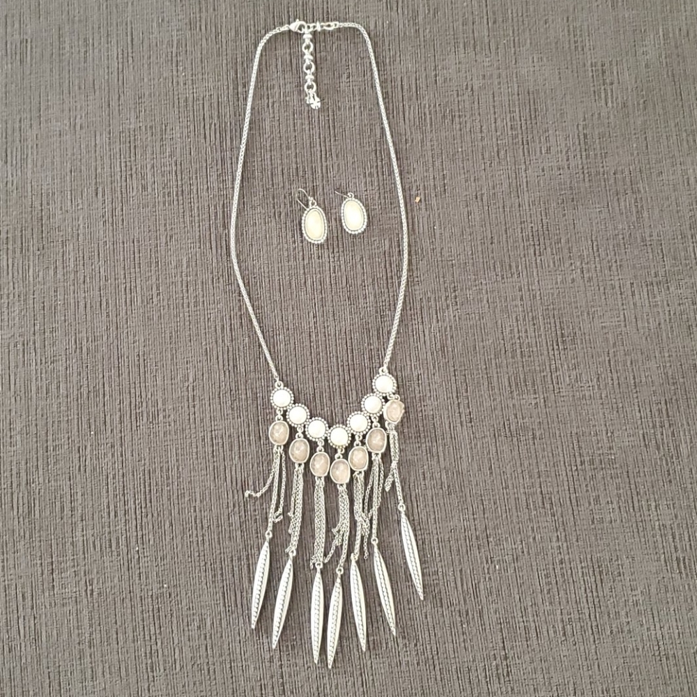 Necklace and earrings